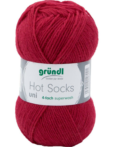 Laine à chaussettes Hot Socks uni 50 Gründl