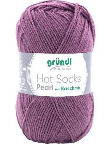 Laine à chaussettes Hot Socks Pearl uni Gründl