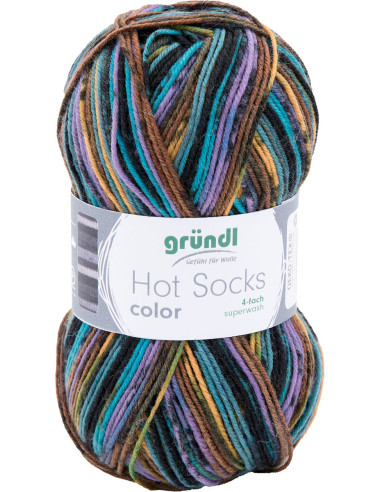 Laine à chaussettes Hot Socks color Gründl