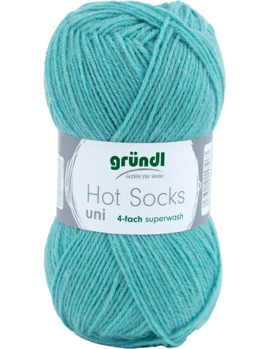 Laine à chaussettes Hot Socks uni 50 Gründl