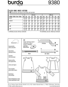 Patron de robe - Burda 9380 2