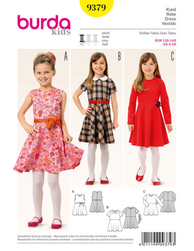 Patron de robe - Burda 9379