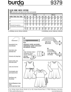 Patron de robe - Burda 9379 2