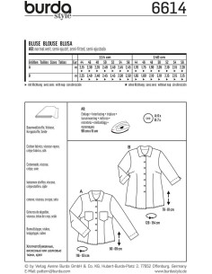 Patron de blouse - Burda 6614 2