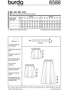 Patron de jupe - Burda 6586 2