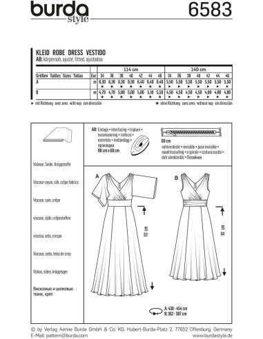 Patron de robe - Burda 6583