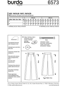 Patron de pantalon - Burda 6573 2