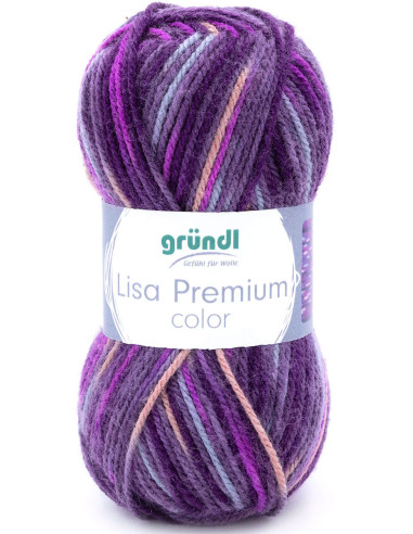 Fil à tricoter Lisa Premium color Gründl
