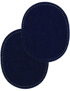 Coudières thermocollantes jean bleu marine