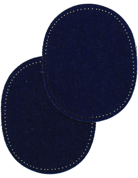 Coudières thermocollantes jean bleu marine