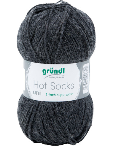 Laine à chaussettes Hot Socks uni 50 Gründl