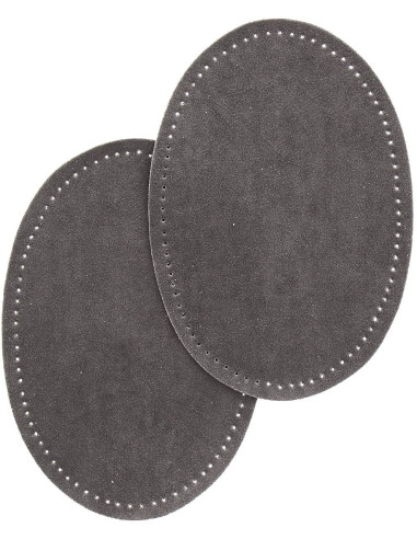 Coudières thermocollantes imitation daim gris foncé