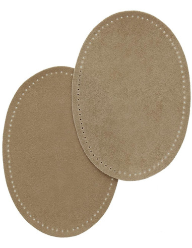 Coudières thermocollantes imitation daim beige