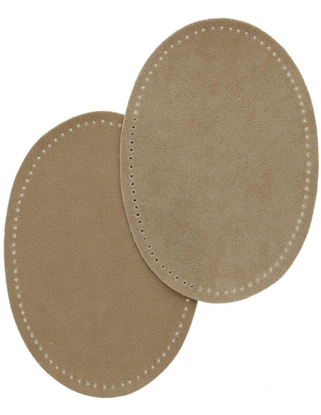 Coudières thermocollantes imitation daim beige