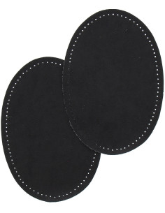 Coudières thermocollantes imitation daim noir