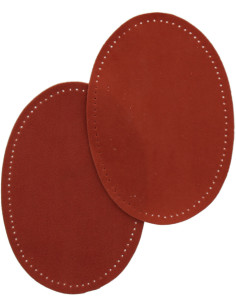 Coudières thermocollantes imitation daim terracotta