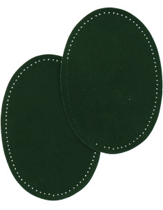 Coudières thermocollantes imitation daim vert foncé