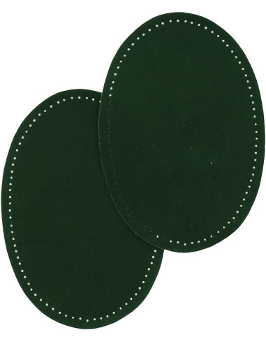 Coudières thermocollantes imitation daim vert foncé