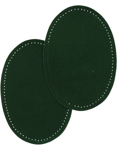 Coudières thermocollantes imitation daim vert foncé