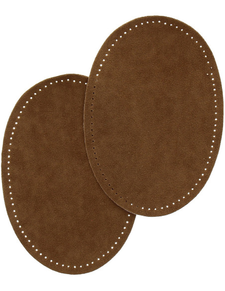 Coudières thermocollantes imitation daim tabac