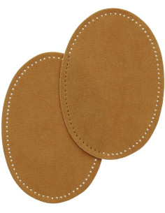 Coudières thermocollantes imitation daim caramel