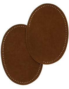 Coudières thermocollantes imitation daim marron clair