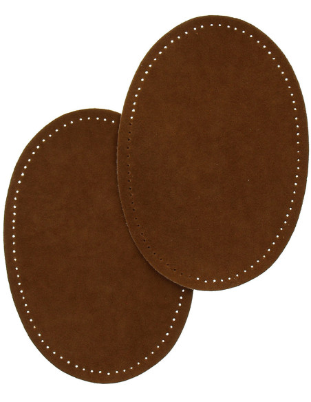 Coudières thermocollantes imitation daim marron clair