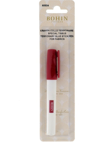 Crayon colle textile temporaire Bohin
