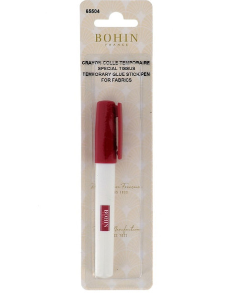 Crayon colle textile temporaire Bohin