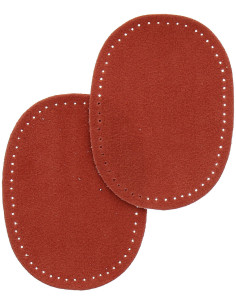Mini coudières thermocollantes imitation daim terracotta