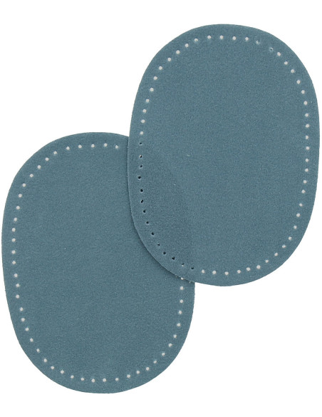 Mini coudières thermocollantes imitation daim bleu jeans