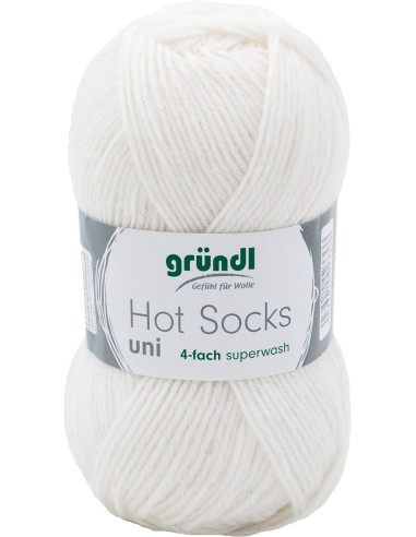 Laine à chaussettes Hot Socks uni 50 Gründl