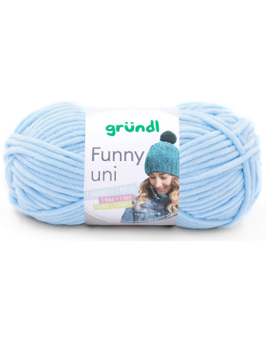 Fil chenille Funny uni Gründl