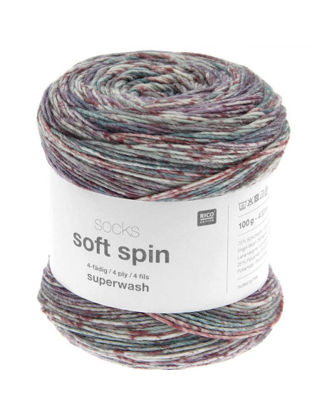 Laine à chaussettes Soft Spin Rico Design