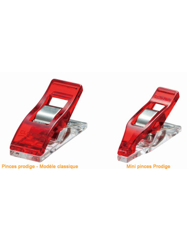 Boite 50 mini pinces Prodige Clover - Assortiment