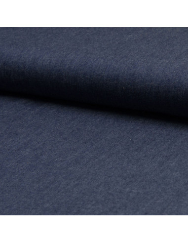 Tissu chambray - Bleu denim