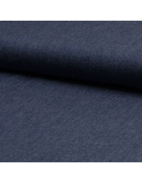 Tissu chambray - Bleu denim