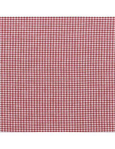 Tissu Vichy petits carreaux - Rouge