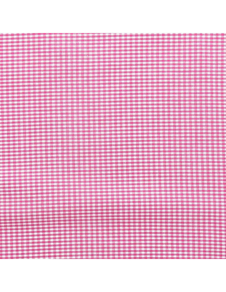 Tissu Vichy petits carreaux - Fuchsia