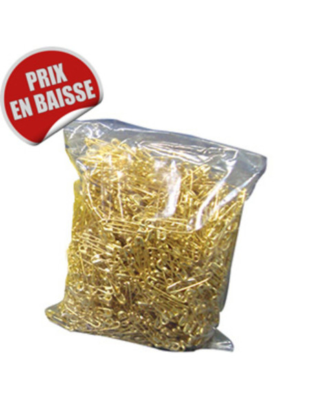 Epingles à nourrice Or  - Sachet de 1000