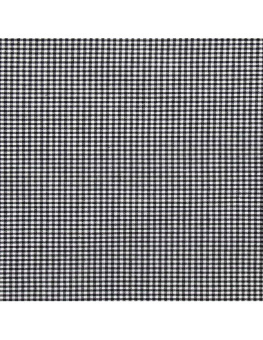 Tissu Vichy petits carreaux - Noir