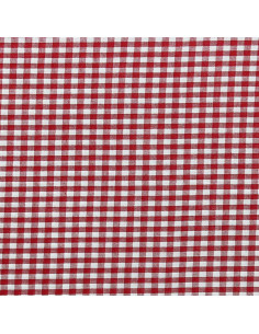 Tissu Vichy grands carreaux - Rouge 2