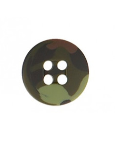Bouton 4 trous militaire - Kaki 2