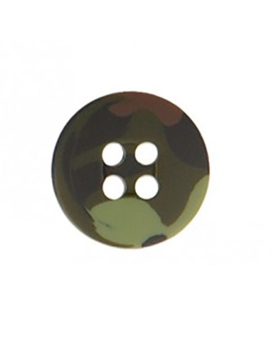 Bouton 4 trous militaire - Kaki