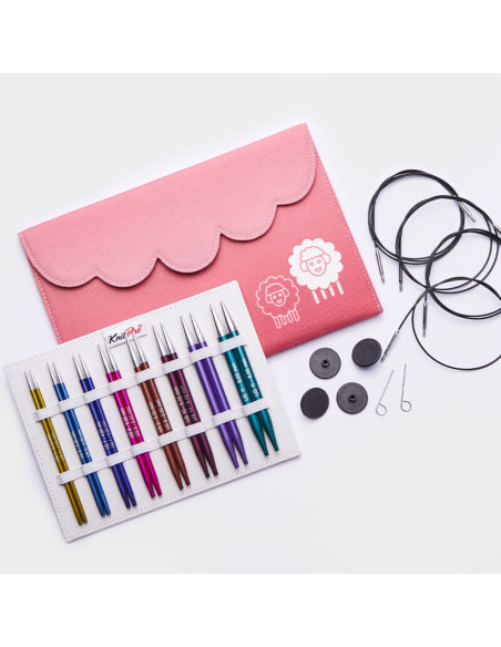 Trousse aiguilles à tricoter circulaires KnitPro Deluxe Zing