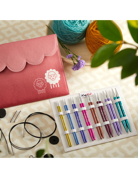 Trousse aiguilles à tricoter circulaires KnitPro Deluxe Zing