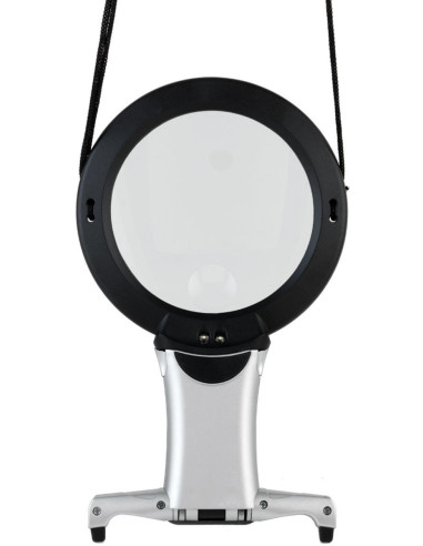 Loupe sautoir avec éclairage LED et socle Daylight