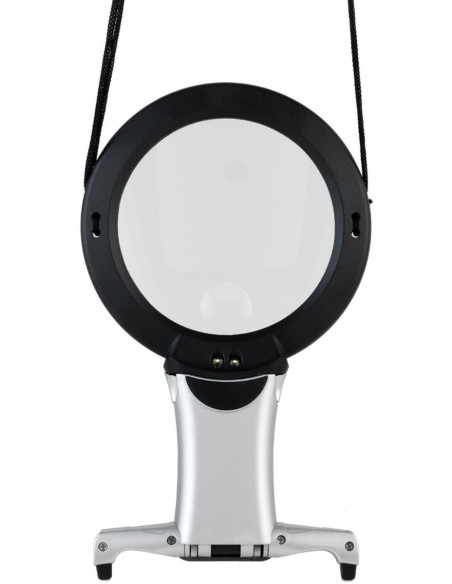 Loupe sautoir avec éclairage LED et socle Daylight