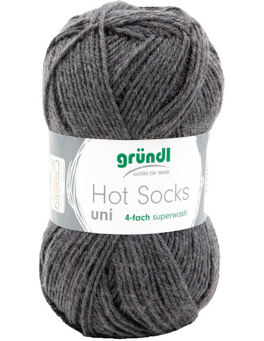 Laine à chaussettes Hot Socks uni 50 Gründl