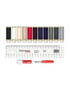Set de 11 fils à coudre Gütermann + accessoires 2